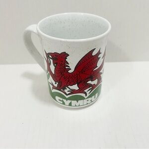 Welsh Dragon Mug with Red and Green Design